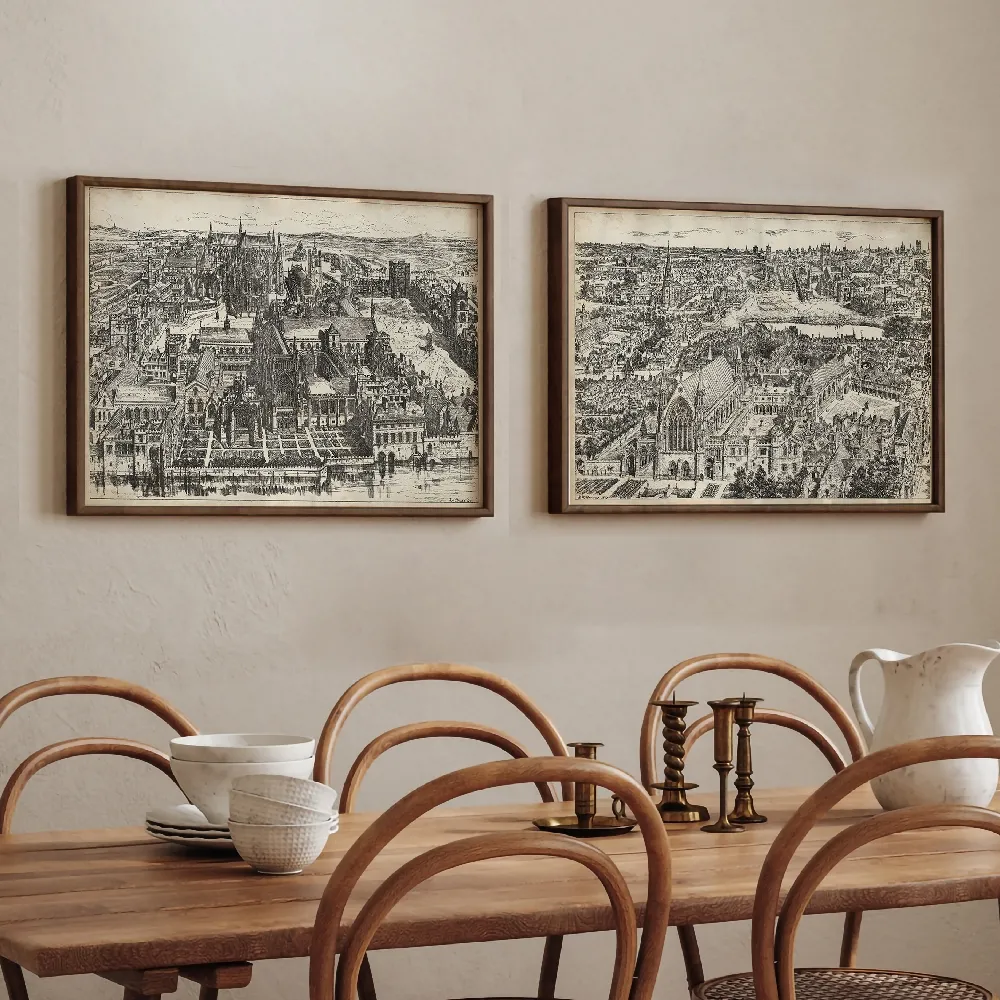 Birds Eye View of London - Ely Place