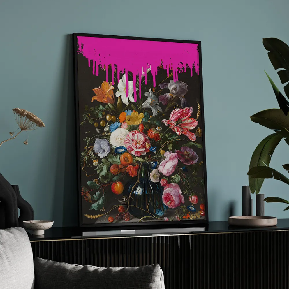 Vintage Botanical Altered Pinky Art